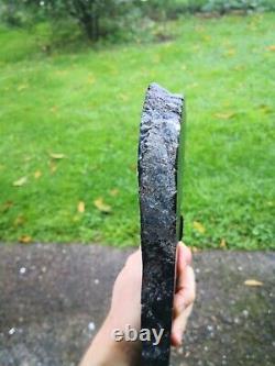 New Zealand Greenstone serpentine Pounamu large slab carving 1.4kg Rare