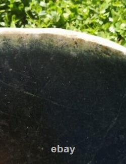 New Zealand Greenstone serpentine Pounamu large slab carving 2.9kg carving Rare