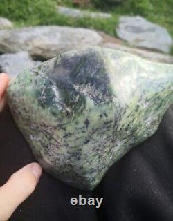 New Zealand Greenstone serpentine Pounamu polished touchstone carving lapidary