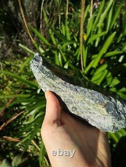 New Zealand Greenstone serpentine Pounamu polished touchstone carving lapidary