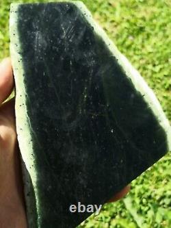 New Zealand Greenstone serpentine Pounamu slice high quality carving