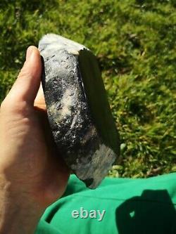 New Zealand Greenstone serpentine flower Pounamu Large slab block stone carving