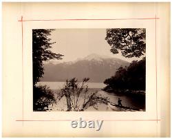 New Zealand, Hook Peaks, Lake Te Anau, Photo. Burton Brothers Album Print