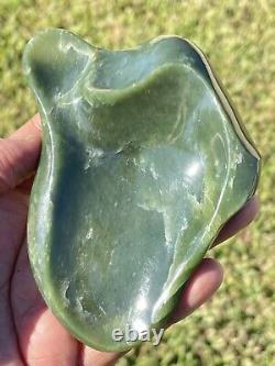 New Zealand INANGA Nephrirte Jade Small POUNAMU Bowl Unique/ARTISTIC One Off WOW