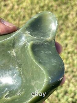 New Zealand INANGA Nephrirte Jade Small POUNAMU Bowl Unique/ARTISTIC One Off WOW