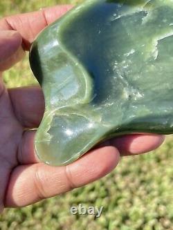 New Zealand INANGA Nephrirte Jade Small POUNAMU Bowl Unique/ARTISTIC One Off WOW