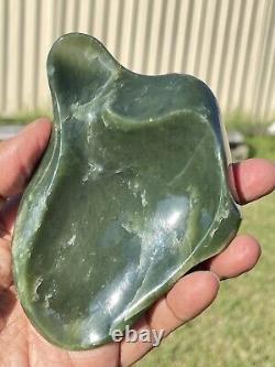 New Zealand INANGA Nephrirte Jade Small POUNAMU Bowl Unique/ARTISTIC One Off WOW