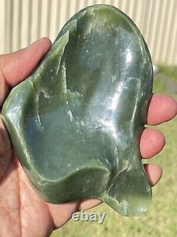 New Zealand INANGA Nephrirte Jade Small POUNAMU Bowl Unique/ARTISTIC One Off WOW