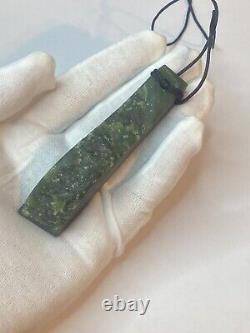 New Zealand Jade Nephrite Green Stone Maori Pendant Necklace