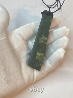 New Zealand Jade Nephrite Green Stone Maori Pendant Necklace