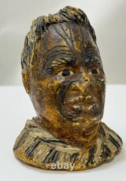 New Zealand Kauri Gum Similar to Amber Copal Carving Maori Warrior 19th Century