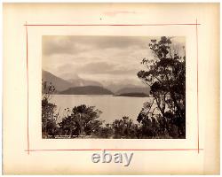 New Zealand, Lake Manapouri, from Circle Cove, Photo. Vintage Burton Brothers PR