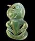 New Zealand Maori Carved Pounamu Greenstone Jade HEI TIKI 1.125 Pendant E4