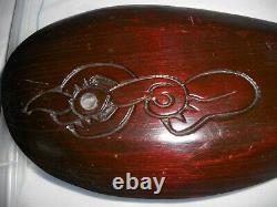 New Zealand Maori Club Vintage Hand Carved Wood Te Toki