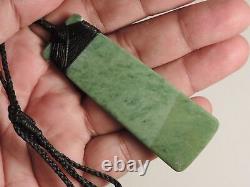 New Zealand Maori Greenstone Pounamu TOKI LIGHT GREEN INANGA Nephrite Jade ADZE