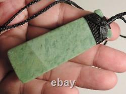 New Zealand Maori Greenstone Pounamu TOKI LIGHT GREEN INANGA Nephrite Jade ADZE