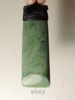 New Zealand Maori Greenstone Pounamu TOKI LIGHT GREEN INANGA Nephrite Jade ADZE