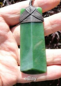 New Zealand Maori Toki Made From Gem Grade Canadian Polar Jade 78mm
