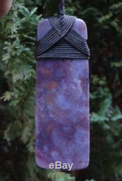 New Zealand Maori Toki Purple Turk Jadeite Jade 85 mm