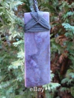 New Zealand Maori Toki Purple Turk Jadeite Jade 92 mm