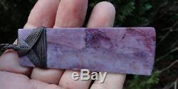 New Zealand Maori Toki Purple Turk Jadeite Jade 92 mm