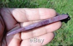 New Zealand Maori Toki Purple Turk Jadeite Jade 96 mm