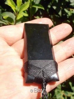 New Zealand Maori Toki Wyoming Black Jade (Edward Black) 75 mm