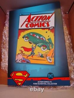New Zealand Mint Action Comics #1 Pure Silver Foil DC Comics Superman
