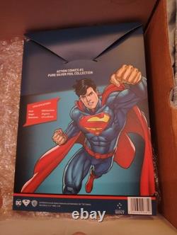 New Zealand Mint Action Comics #1 Pure Silver Foil DC Comics Superman