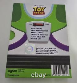 New Zealand Mint Buzz Lightyear Silver Coin 1 oz Toy Story Collectible