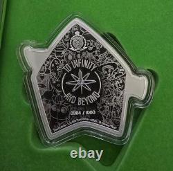 New Zealand Mint Buzz Lightyear Silver Coin 1 oz Toy Story Collectible