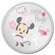 New Zealand Mint Disney Baby Minnie Gift Set 1 oz Silver Collectible Coin Pink