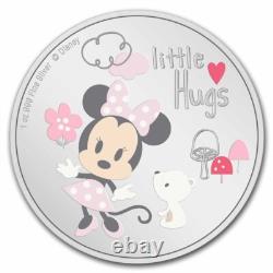 New Zealand Mint Disney Baby Minnie Gift Set 1 oz Silver Collectible Coin Pink