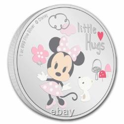 New Zealand Mint Disney Baby Minnie Gift Set 1 oz Silver Collectible Coin Pink