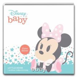 New Zealand Mint Disney Baby Minnie Gift Set 1 oz Silver Collectible Coin Pink