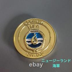 New Zealand Navy Supply Ship Challenge Coin Novelty Rare