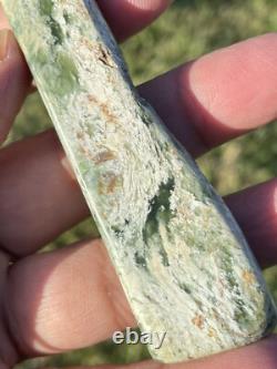New Zealand Nephrite Greenstone MAORI Pounamu MARSDEN Jade OFFCUT Pendant 103mm