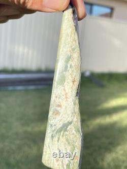New Zealand Nephrite Greenstone MAORI Pounamu MARSDEN Jade OFFCUT Pendant 103mm