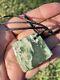 New Zealand Nephrite Greenstone MAORI Pounamu MARSDEN Jade OFFCUT Pendant 50 mm
