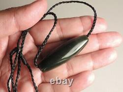 New Zealand Nephrite Greenstone Olive Color Arahura Jade Maori Pounamu Dean Bead