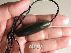 New Zealand Nephrite Greenstone Olive Color Arahura Jade Maori Pounamu Dean Bead