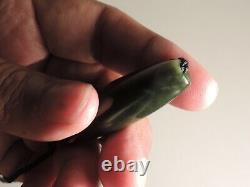 New Zealand Nephrite Greenstone Olive Color Arahura Jade Maori Pounamu Dean Bead