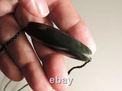 New Zealand Nephrite Greenstone Olive Color Arahura Jade Maori Pounamu Dean Bead