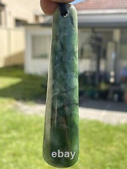 New Zealand Nephrite Maori Greenstone Pounamu Des's MARSDEN FLOWER JADE Pendant