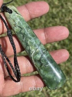 New Zealand Nephrite Maori Greenstone Pounamu Des's MARSDEN FLOWER JADE Pendant