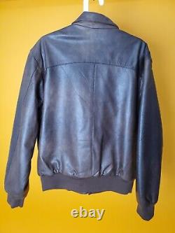 New Zealand Outback Leather Bomber Jacket Mens sz M brown Cooper Collection VTG