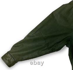 New Zealand Outback The Outback Cooper Collections Green Leather Jacket Mens M