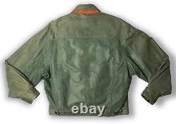 New Zealand Outback The Outback Cooper Collections Green Leather Jacket Mens M