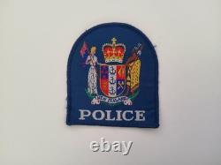 New Zealand Police Hat + Cap Obsolete 1980 and Patch