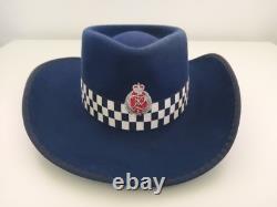 New Zealand Police Hat + Cap Obsolete 1980 and Patch